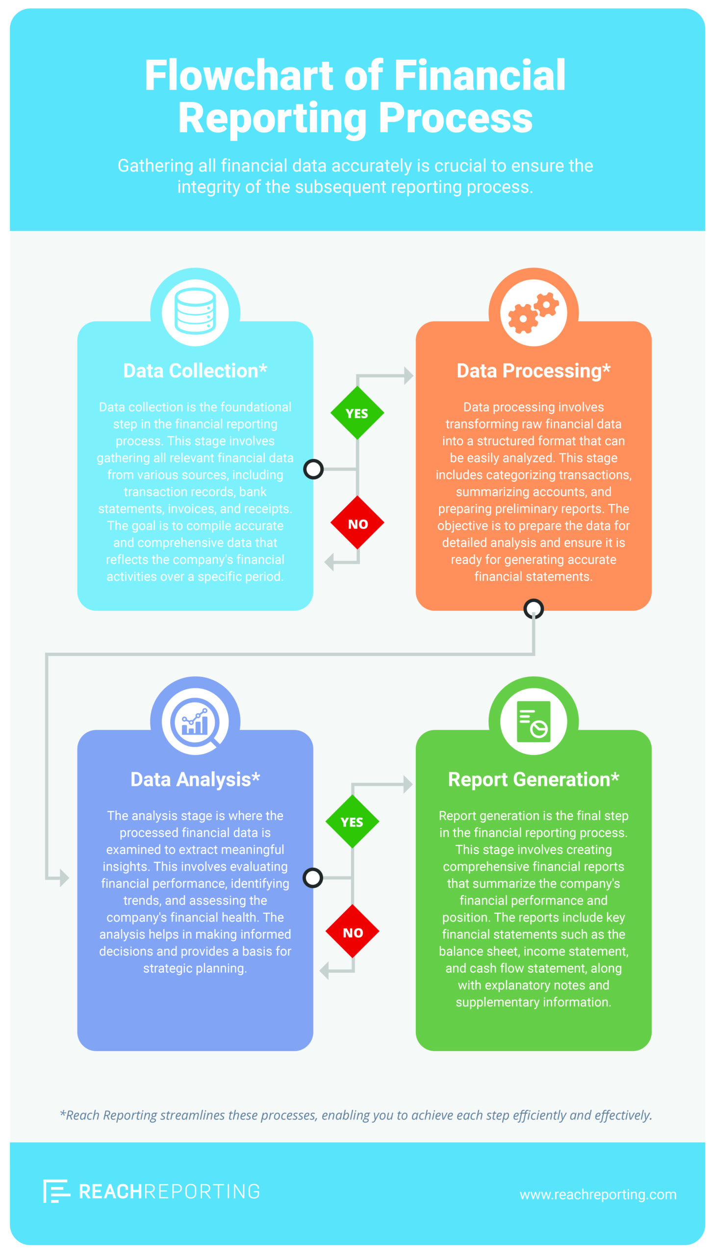 Final Financial Reporting Process Infographic